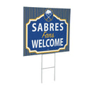 Buffalo Sabres Yard Sign, "Fans Welcome"