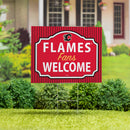 Calgary Flames Yard Sign, "Fans Welcome"