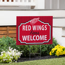 Detroit Red Wings Yard Sign, "Fans Welcome"