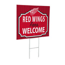 Detroit Red Wings Yard Sign, "Fans Welcome"
