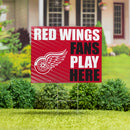 Detroit Red Wings Yard Sign "Fans Play Here"