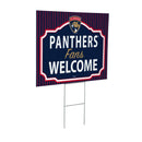 Florida Panthers Yard Sign, "Fans Welcome"