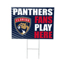 Florida Panthers Yard Sign "Fans Play Here"
