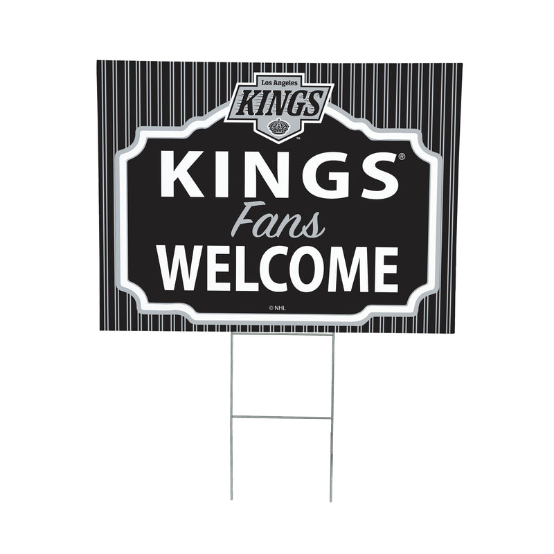 Los Angeles Kings Yard Sign, "Fans Welcome"