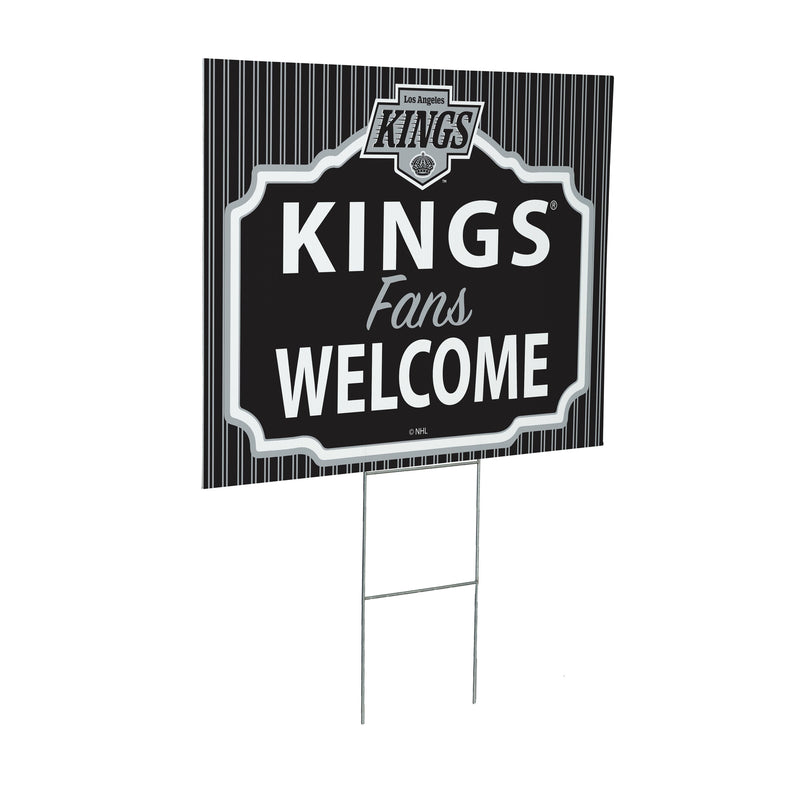 Los Angeles Kings Yard Sign, "Fans Welcome"