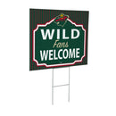 Minnesota Wild Yard Sign, "Fans Welcome"