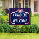 Montreal Canadiens Yard Sign, "Fans Welcome"