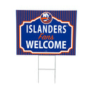 New York Islanders Yard Sign, "Fans Welcome"