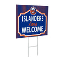 New York Islanders Yard Sign, "Fans Welcome"