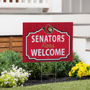 Ottawa Senators Yard Sign, "Fans Welcome"