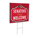 Ottawa Senators Yard Sign, "Fans Welcome"