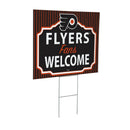 Philadelphia Flyers Yard Sign, "Fans Welcome"