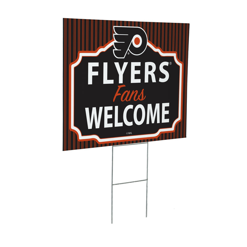 Philadelphia Flyers Yard Sign, "Fans Welcome"
