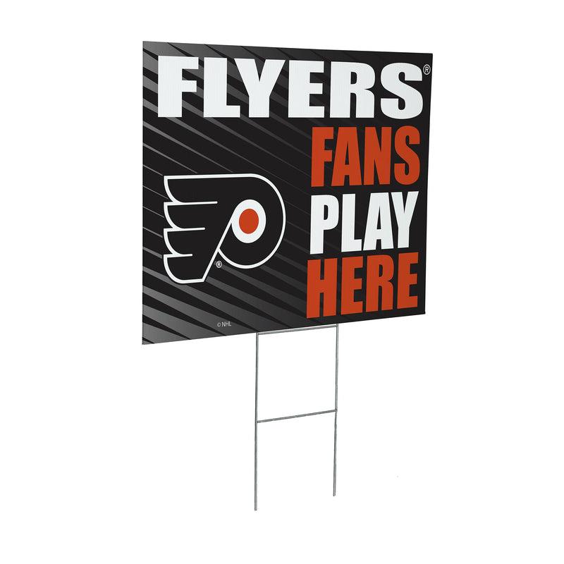 Philadelphia Flyers Yard Sign "Fans Play Here"