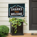 San Jose Sharks Yard Sign, "Fans Welcome"