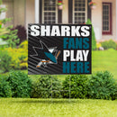 San Jose Sharks Yard Sign "Fans Play Here"