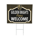 Las Vegas Golden Knights Yard Sign, "Fans Welcome"