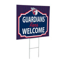 Cleveland Guardians Yard Sign, "Fans Welcome"