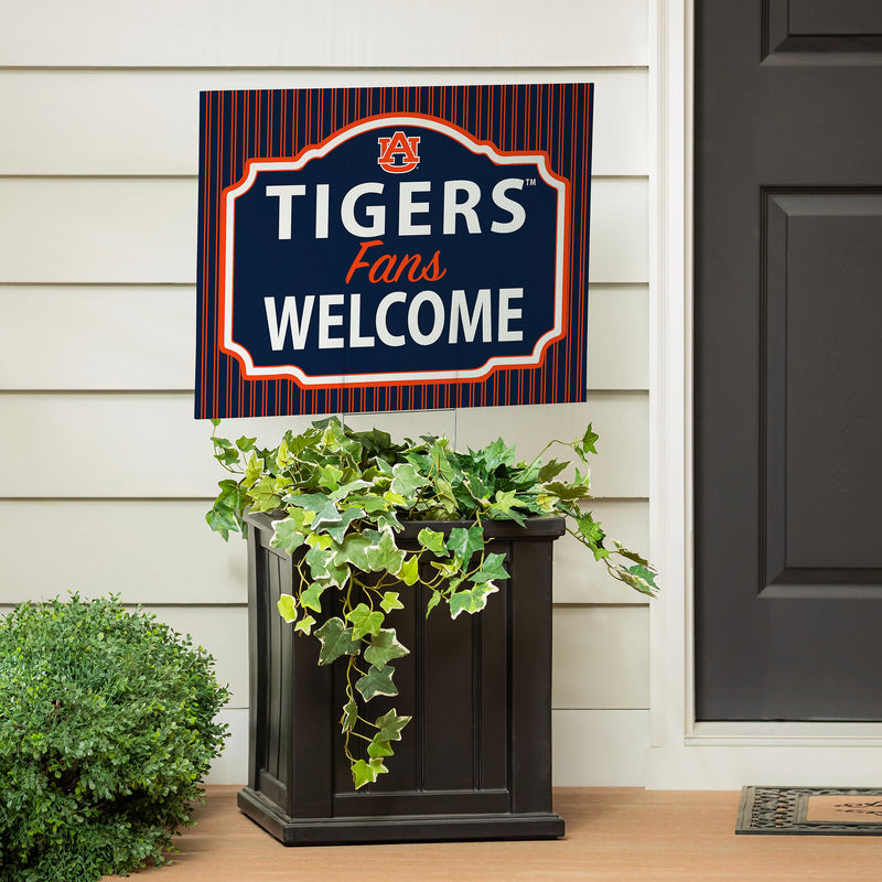 Auburn University Yard Sign, "Fans Welcome"