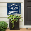 Brigham Young University Yard Sign, "Fans Welcome"