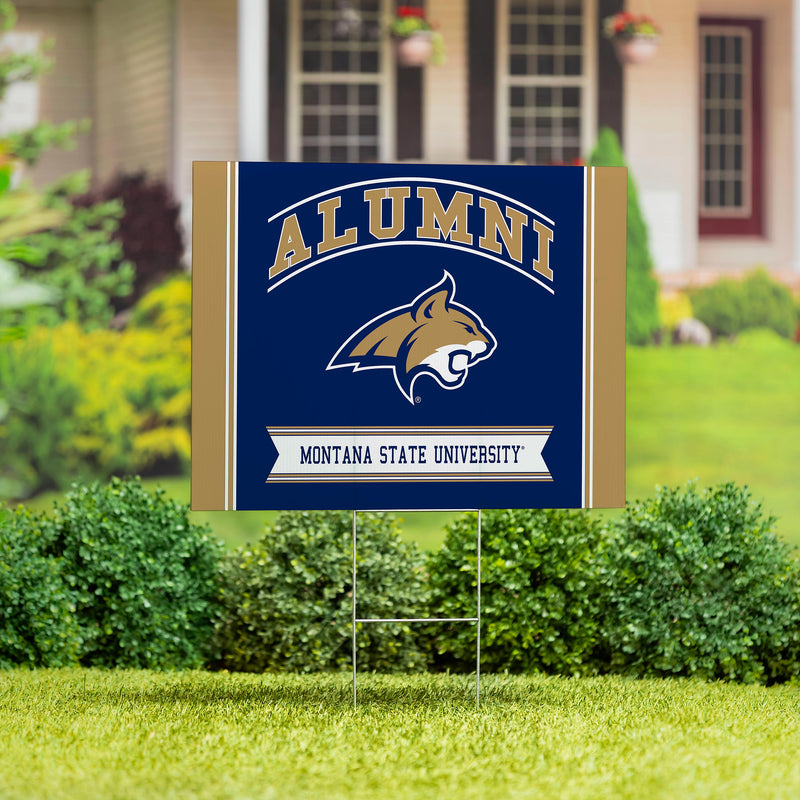 Montana State University Yard Sign Alumni