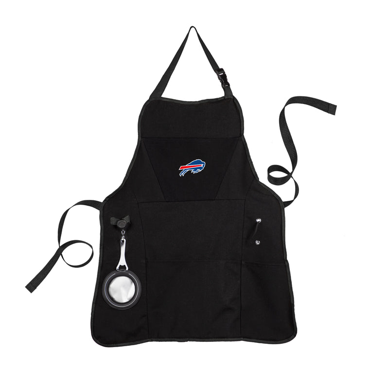 Evergreen Home Accents,Grill Apron, Black, Buffalo Bills,26x30x0.3 Inches