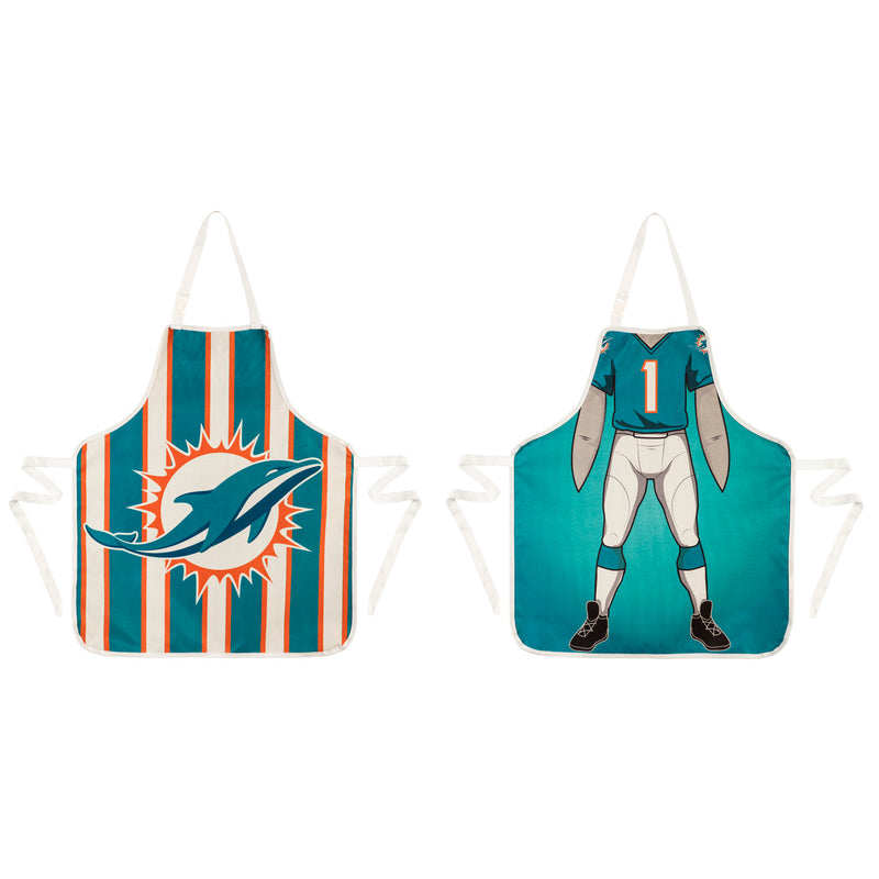 Miami Dolphins, Double Side Apron,4ap3816ds