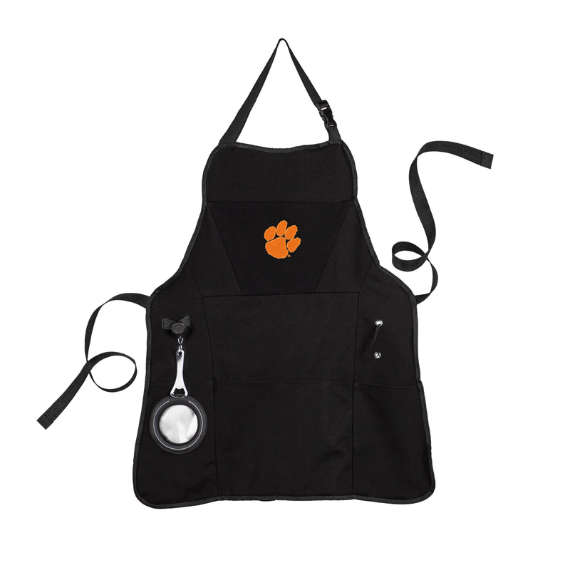 Evergreen Home Accents,Grill Apron, Black, Clemson University,26x30x0.3 Inches
