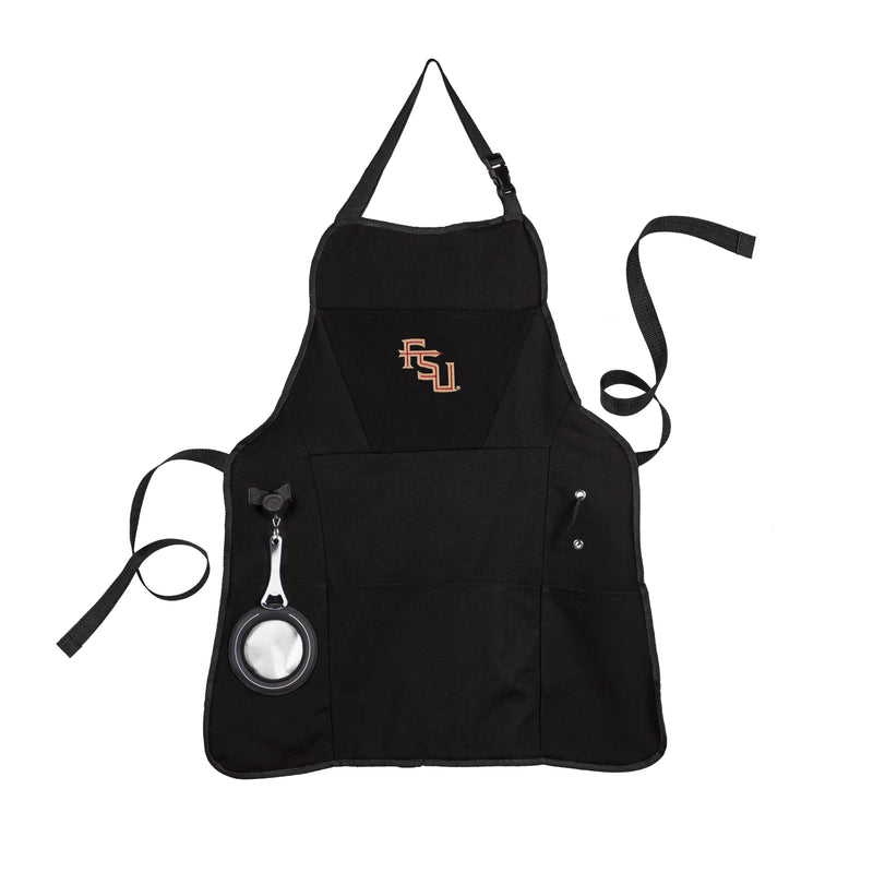 Evergreen Home Accents,Grill Apron, Black, Florida State University,26x30x0.3 Inches