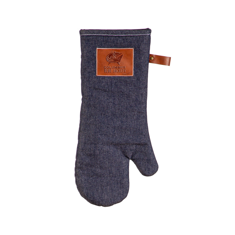 Oven Mitt, Denim,  Columbus Blue Jackets,4omd4357