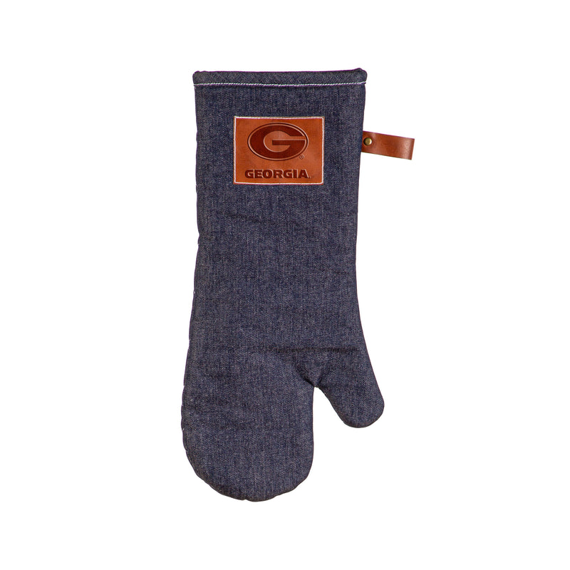 Oven Mitt, Denim,  University of Georgia,4omd914