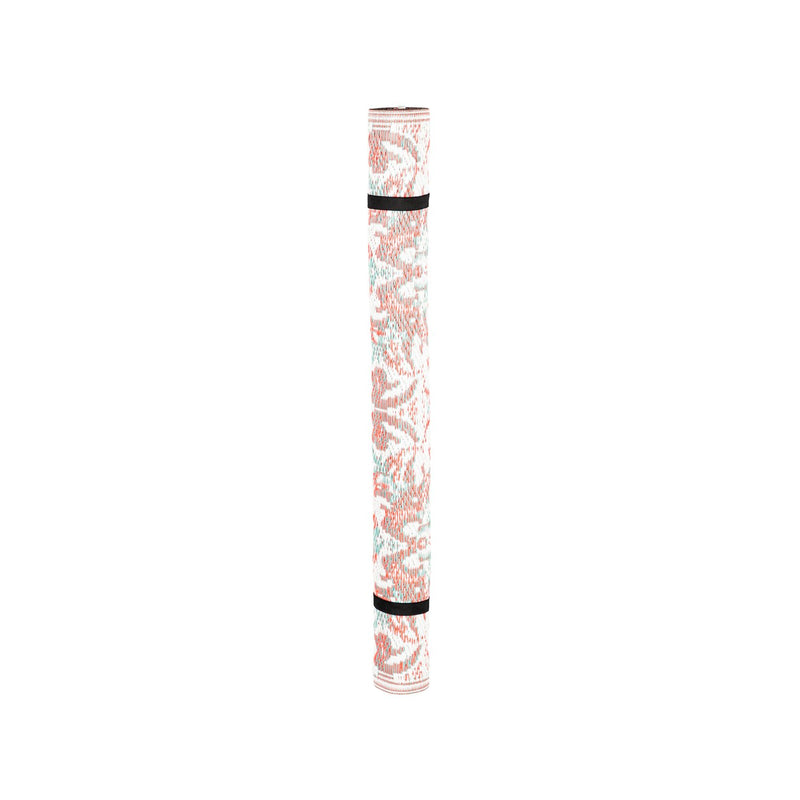 Reversible Weather-Resistant Rug 3'x5' Muted Pink Pattern
