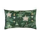 Shades of Green Throw Pillow Lumbar Pillow, 16"L x 10.5"H