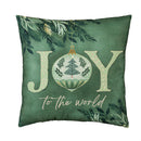 Greenery Joy To The World Pillow Cover