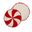 15" x 15" Peppermint Shaped Pillow
