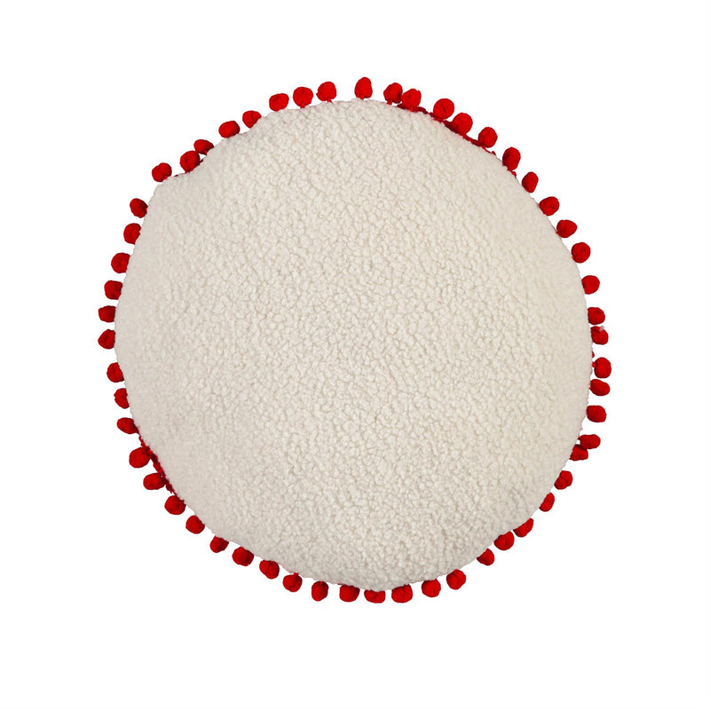 15" x 15" Peppermint Shaped Pillow