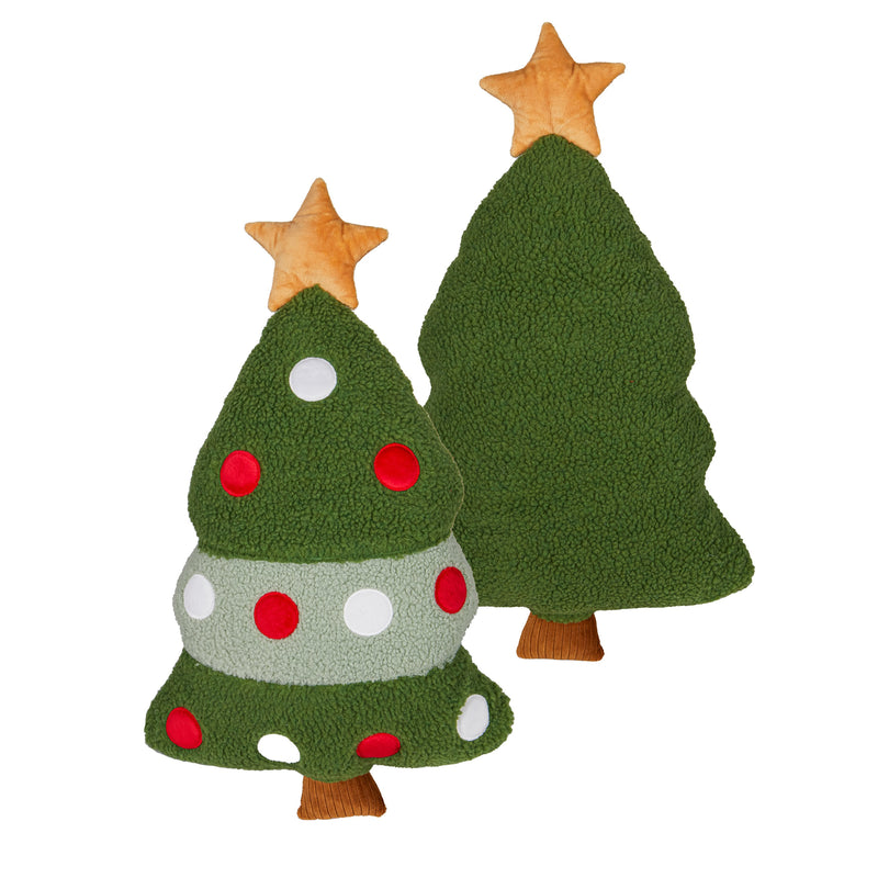 24" Shaped Pillow, Christmas Tree,4sp39001