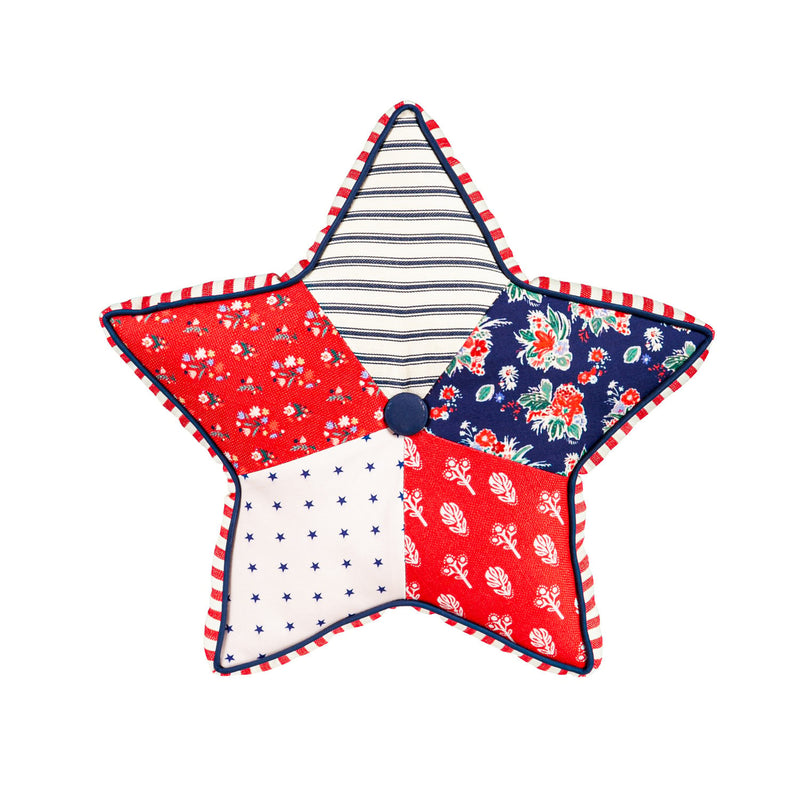 Star Shaped Patriotic Pillow,4sp4006