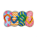 Flip Flop Shaped Pillow, 17.5"L