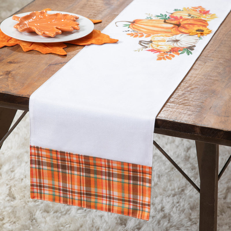 72" Fabric Pumpkin Table Runner, Give Thanks,4tr9865