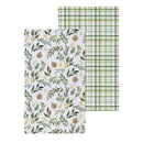 Shades of Green Kitchen Towel Quick Dry Waffle Weave Double-Sided, Spruce and Pine, 30"L x 18"W