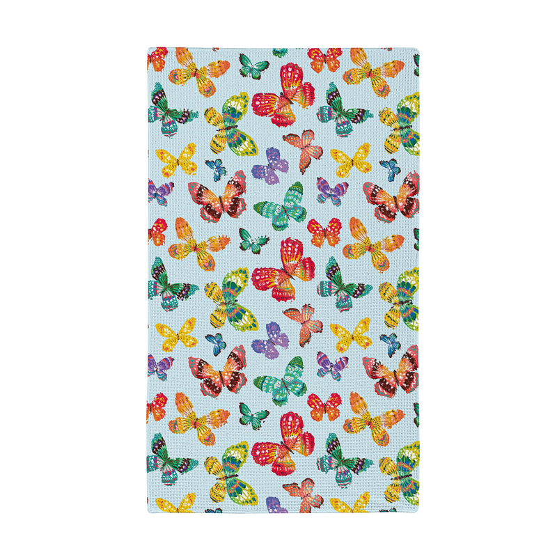 Butterfly Toile Quick Dry Kitchen Towel, 18" x 30"