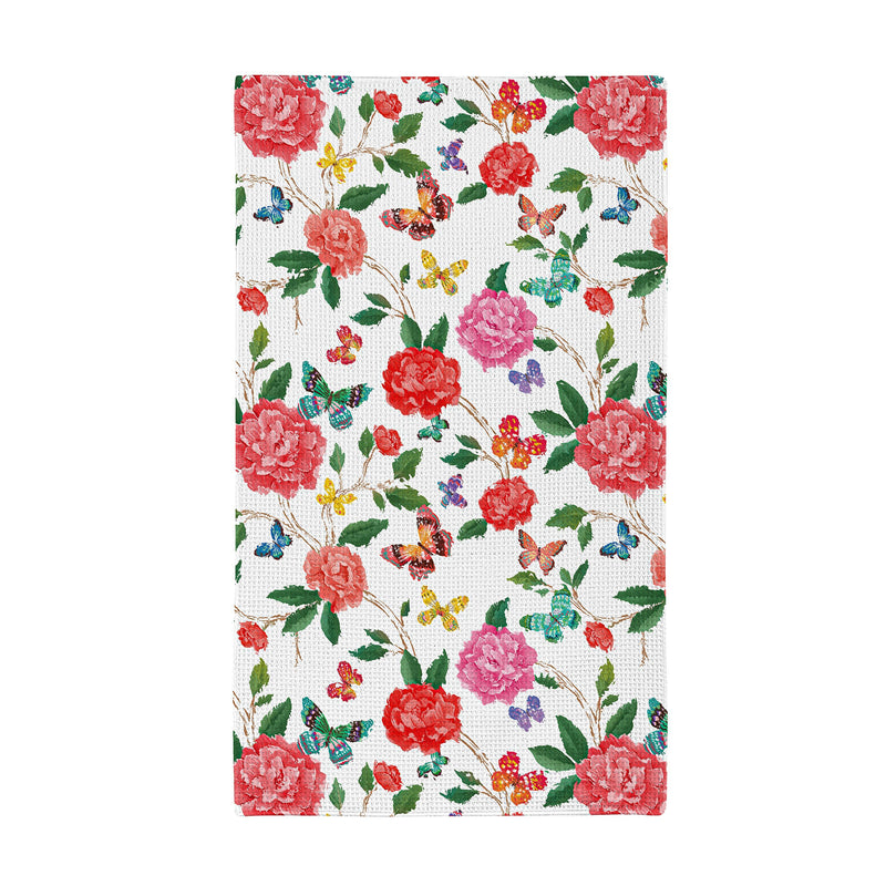 Butterfly Toile Quick Dry Kitchen Towel, 18" x 30"