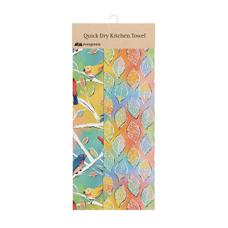 Whimsy Nature Quick Dry Kitchen Towel, 18" x 30"