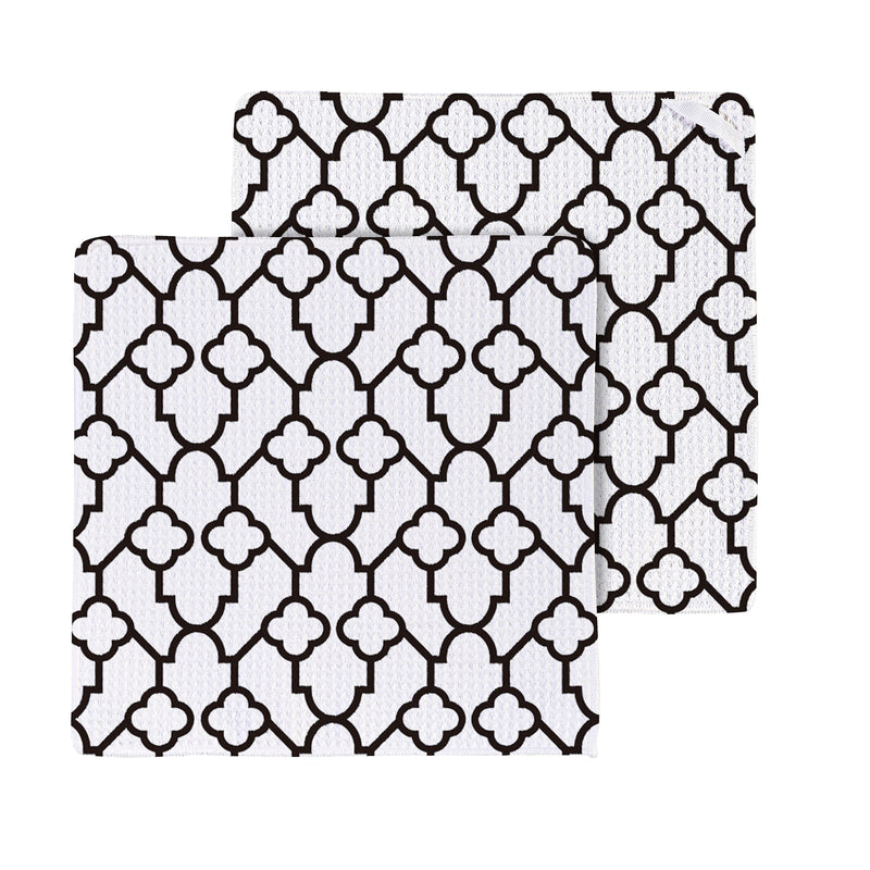 Daisy Scape Quick Dry Dish Cloth, Set of 3, 10" x 10"