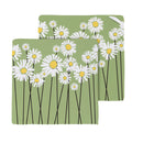 Daisy Scape Quick Dry Dish Cloth, Set of 3, 10" x 10"