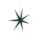 LED Foldable Paper Star with Inverted Velvet, 2 Asst: Red/Green