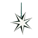 LED Small Foldable Paper Star with Velvet, 2 Asst: Red/Green