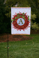 Flag, Gar, Holiday Monogram Wreath Y