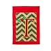 Garden Burlap Holly Monogram T Flag